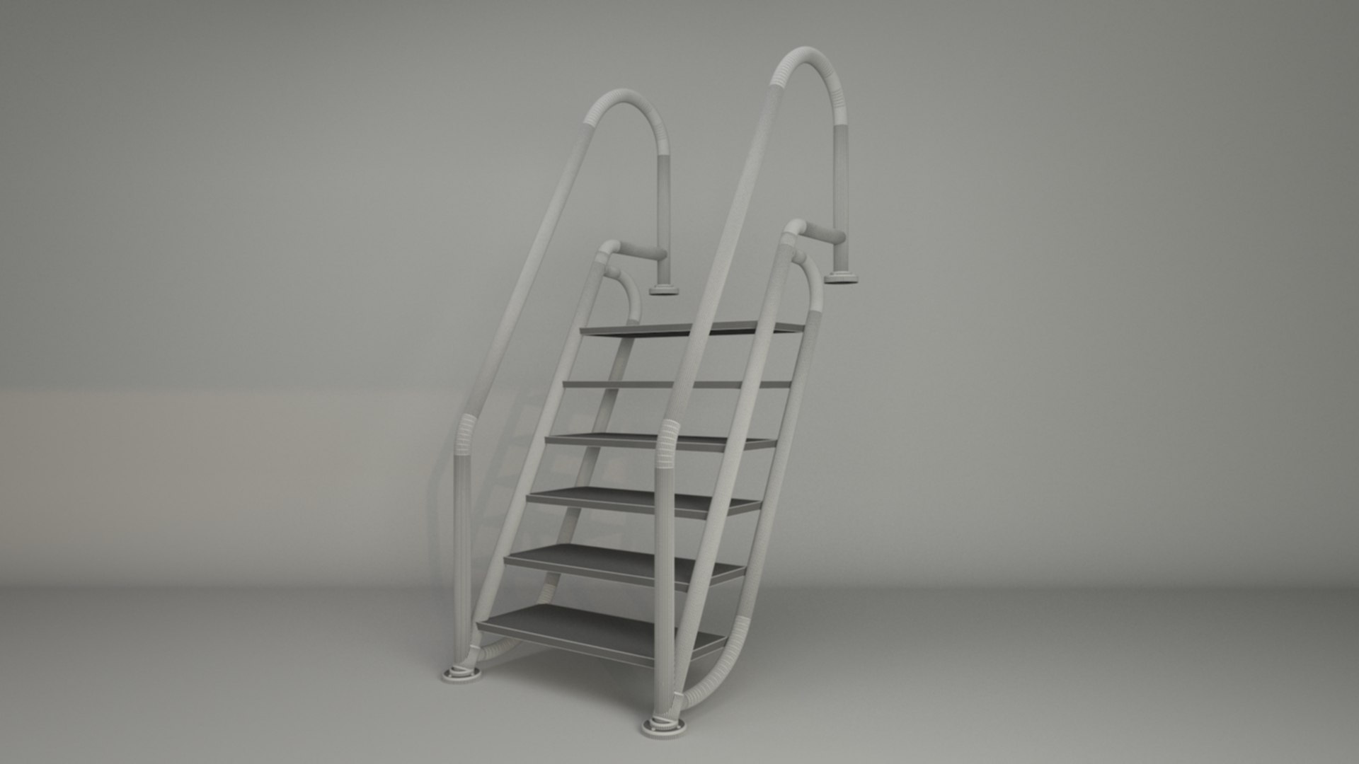 Swimming Pool Ladder 3D Model - TurboSquid 1859009