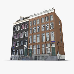 old amsterdam buildings 3D