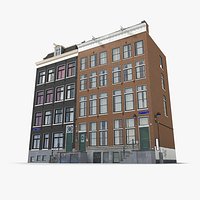 Realistic Amsterdam Building