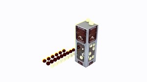 crispy rice stuffed chocolate 3D model