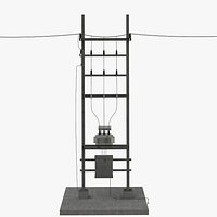 Electric tower Distribution Transformer Pole
