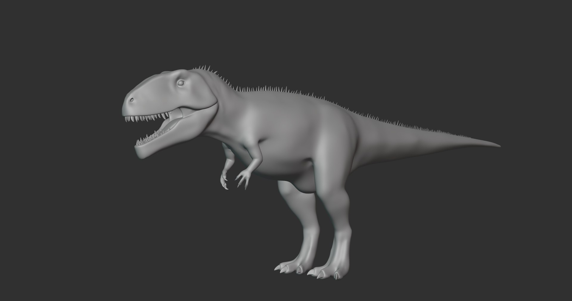 3D модель Giganotosaurus Basemesh Low Poly - TurboSquid 1994656