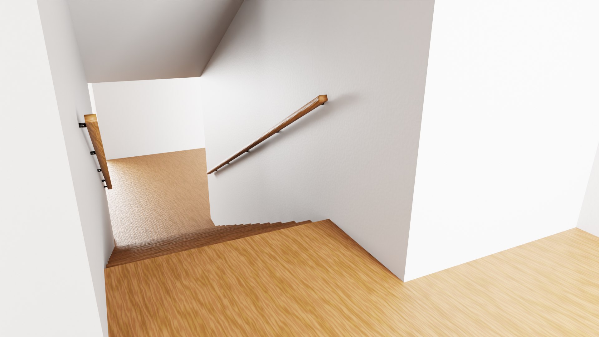 Simple Interior With Staircase 3D Model - TurboSquid 2289202