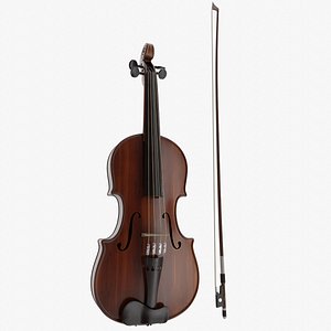 violin bow 3D model