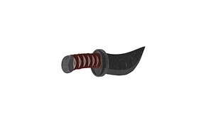 Medieval Damascus War Dagger 3D model