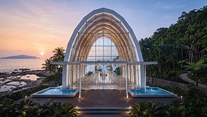 Luxury Contemporary Wedding Chapel 3D model