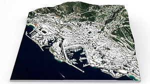 Cityscape Monaco France 3D model