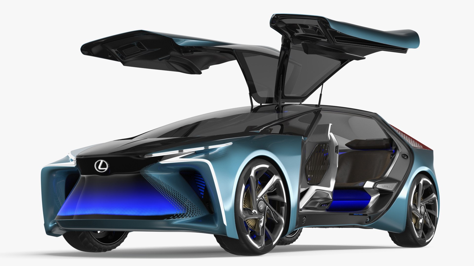 Lexus LF30 Electrified Electric Concept Coupe Rigged 3D model preview