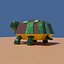 Turtle with a colored shell