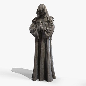 Statue Monk 3D model