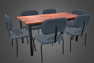 Chairs and table 3D