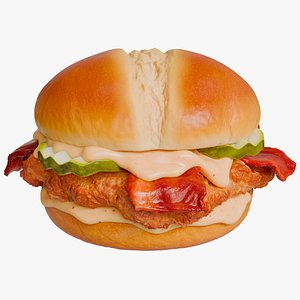 Crispy Chicken Sandwich with Bacon model