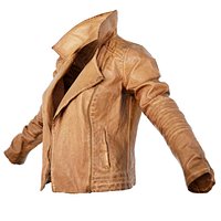 Jacket Dark Brown Leather Open Clothing Fashion Women
