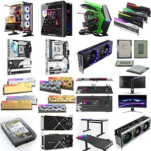 Gaming PCs and PC accessories 3D