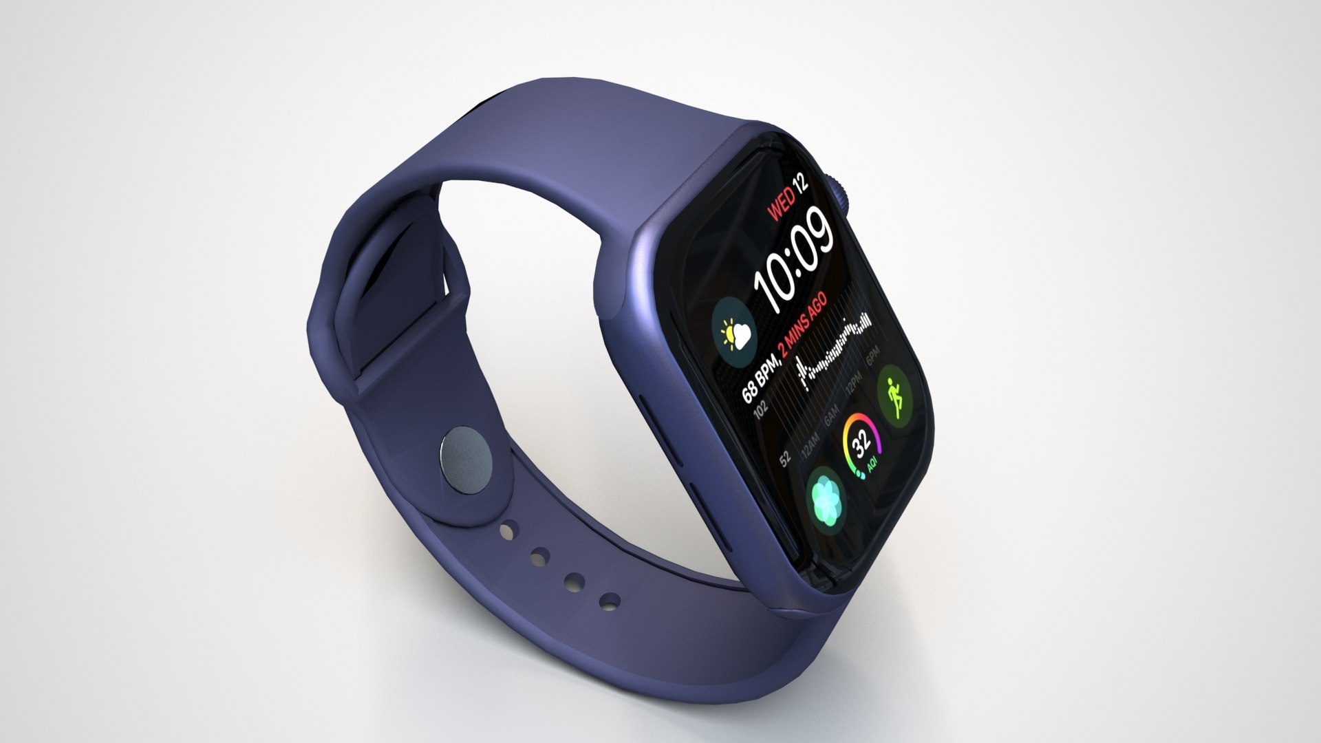 3D Blue Apple Watch Series 6 Model - TurboSquid 1720572