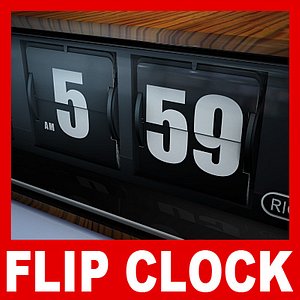retro flip clock max