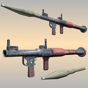 Arma de jogo portátil de lançador de mísseis RPG-7 AAA Modelo 3D $39 -  .unknown .upk .3ds .fbx .max .obj - Free3D