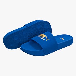 Puma Leadcat Suede Sandals Blue 3D model