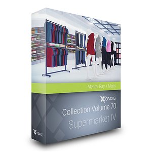 3d model of volume 70 supermarket market