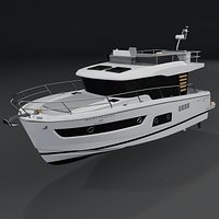 BENETEAU Swift Trawler 43 Fly 3D Model PBR