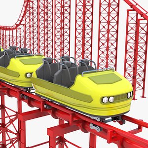 Roller Coaster 3D model