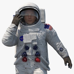 3D NASA Astronaut Suit A7L Rigged for Maya model