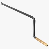 Engine Crank Starter Handle Black