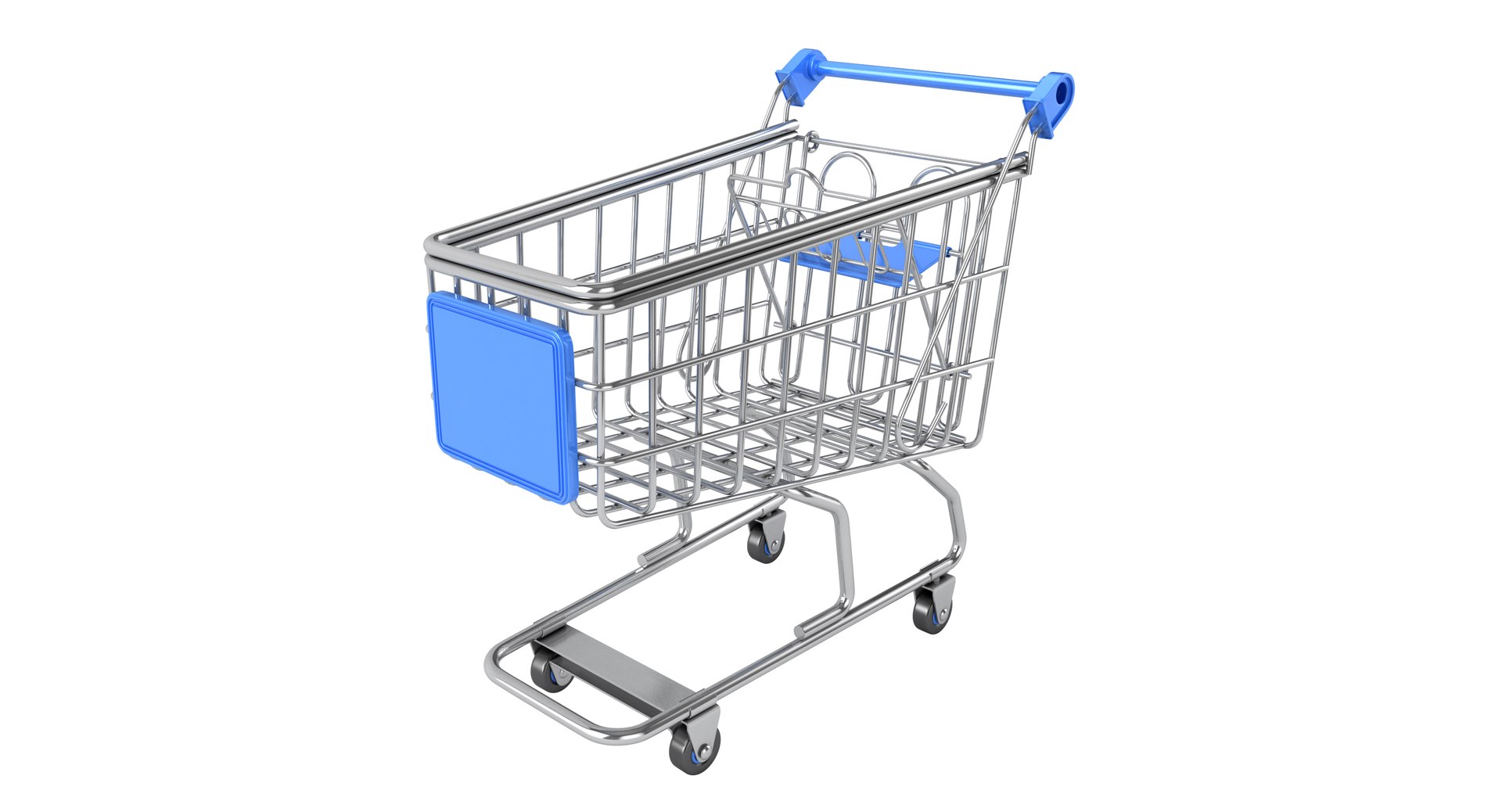 3D model trolley supermarket market - TurboSquid 1309608