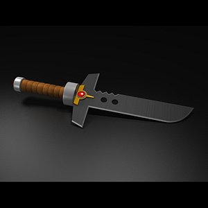 3d model of broadsword noble sun swords