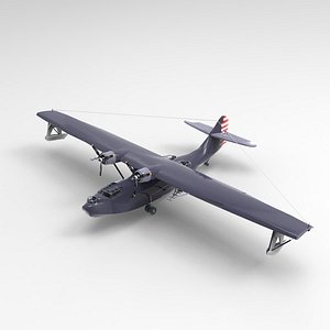 3D model Consolidated PBY Catalina Airplane