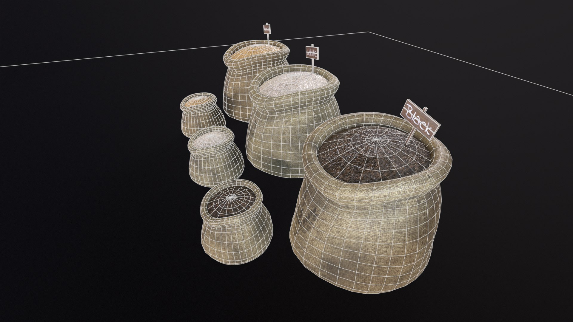 Rice Sacks 3D model - TurboSquid 2175684