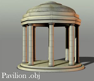 pavillion gazebo obj free