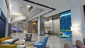 The Hotel Lobby 3 3D model