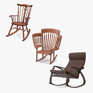 Rocking Chairs Collection 2 3D model