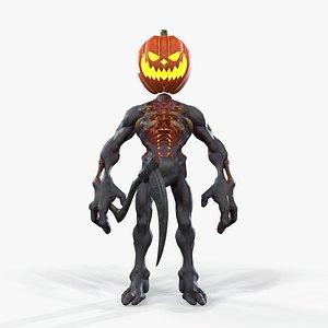 Pumpkin Undead 3D model