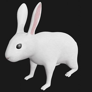 3D realistic rigged white