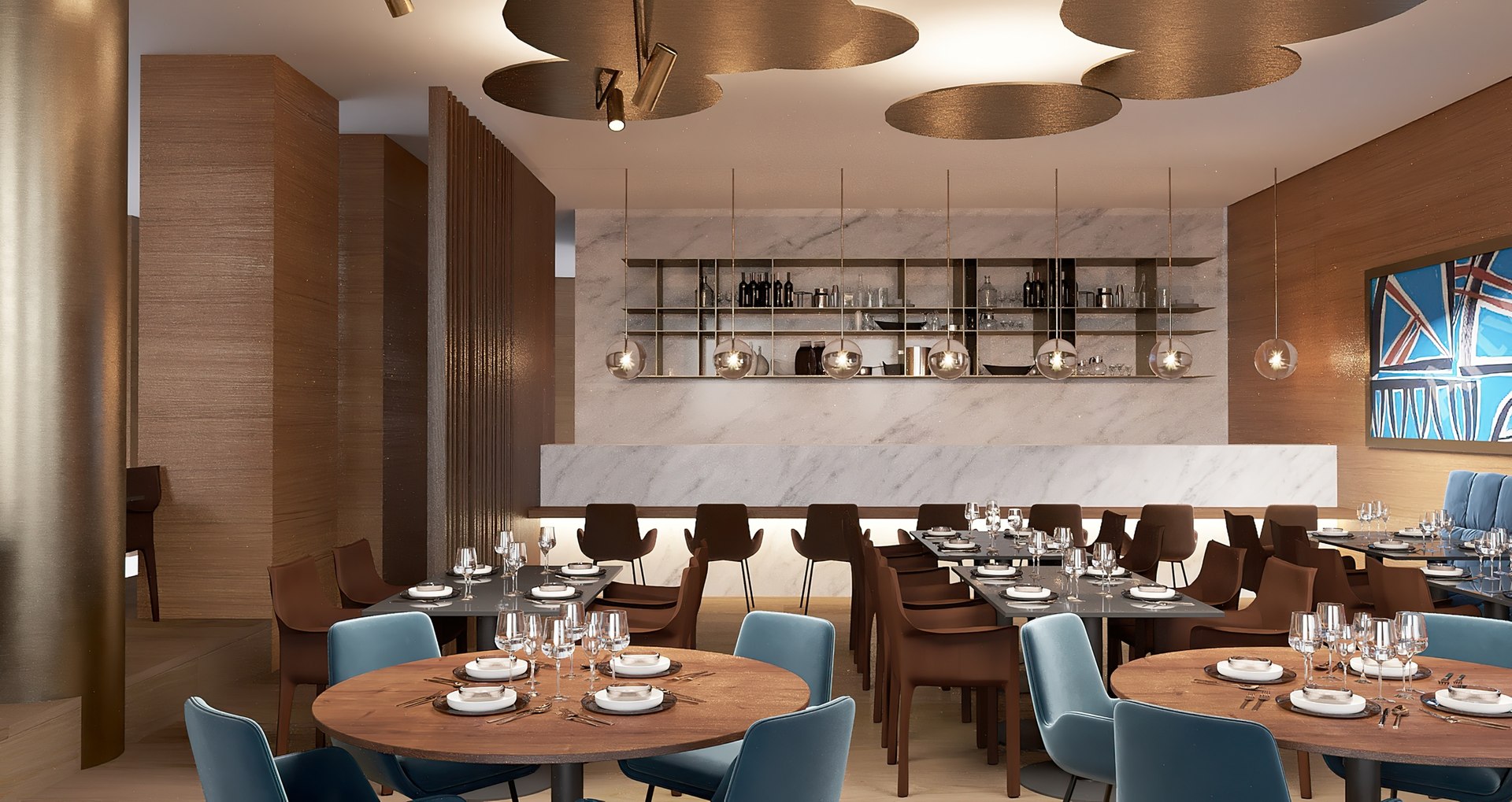 Modern Restaurant Bar Model - TurboSquid 2226969