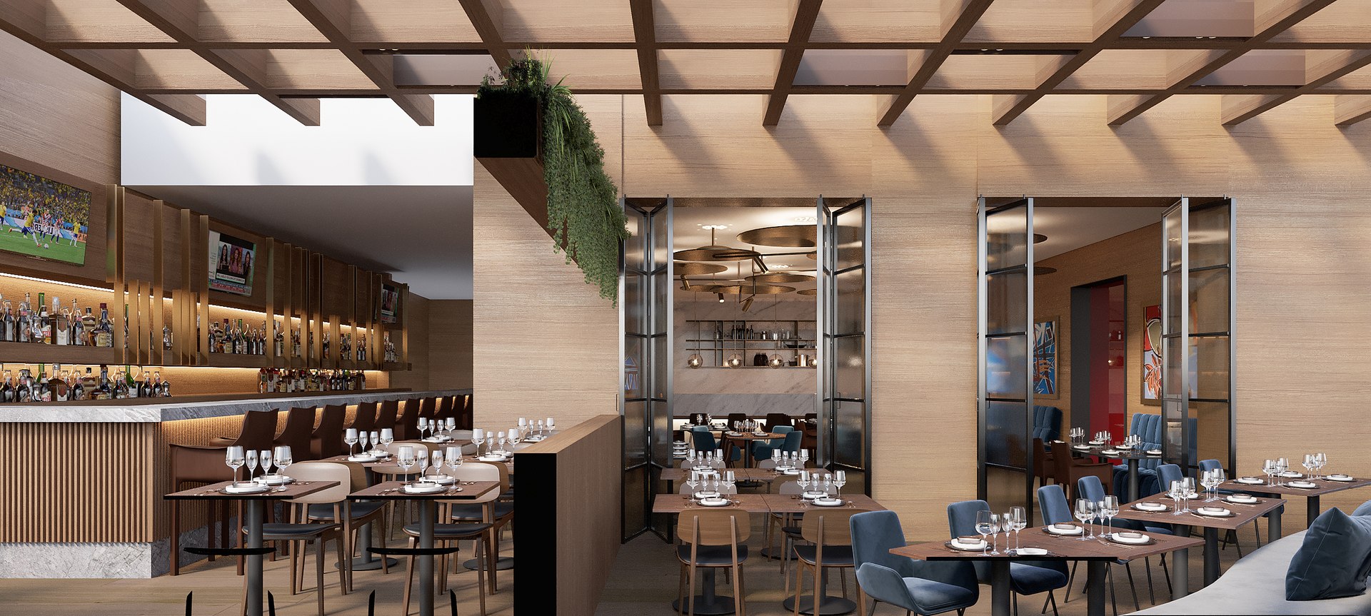 Modern Restaurant Bar Model - TurboSquid 2226969