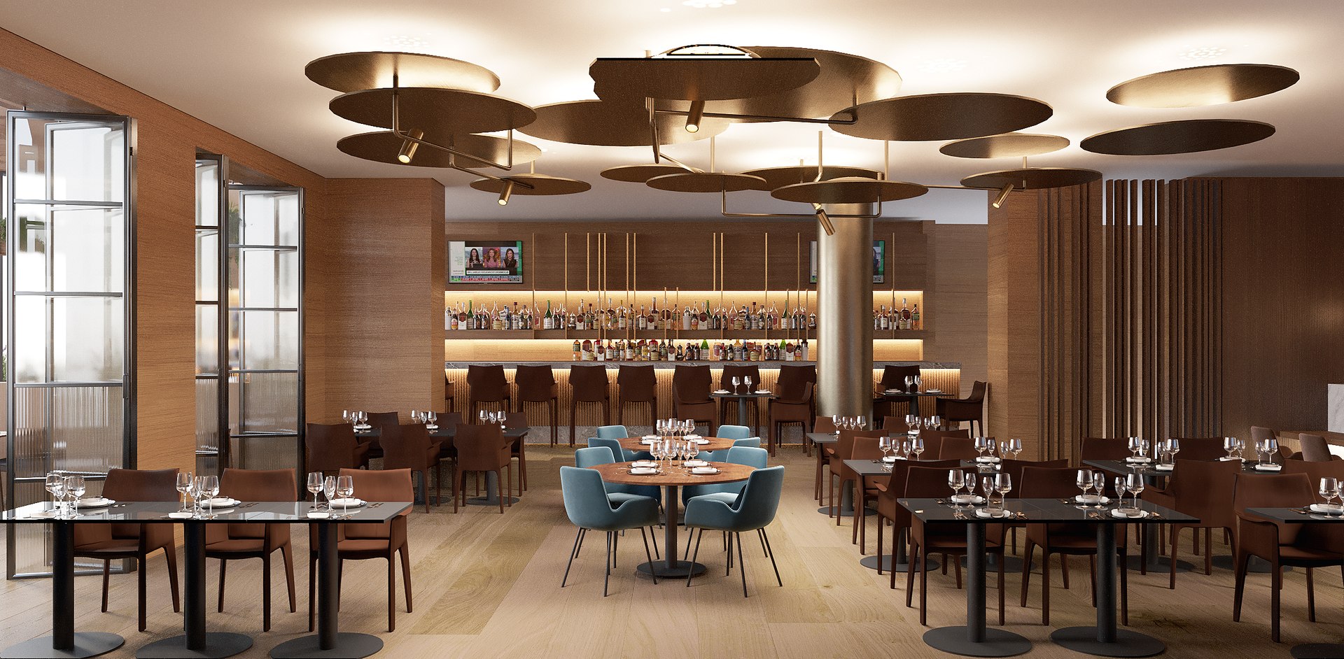 Modern Restaurant Bar Model - TurboSquid 2226969