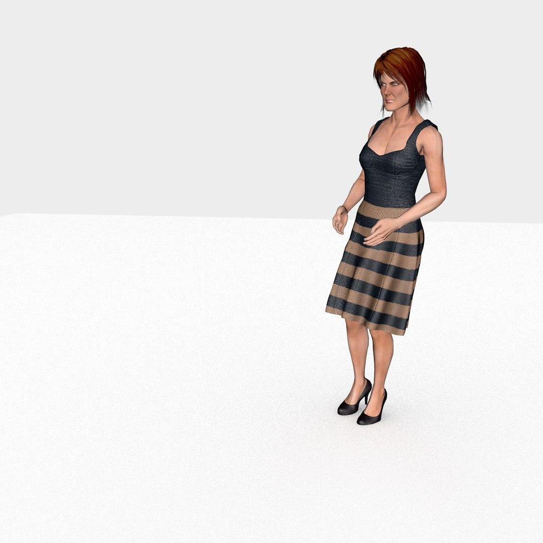 3D Girl Angry Model - TurboSquid 1683986