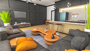 AR-VR-Ready Modern House 3D model
