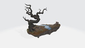 3D vintage cartoon diorama