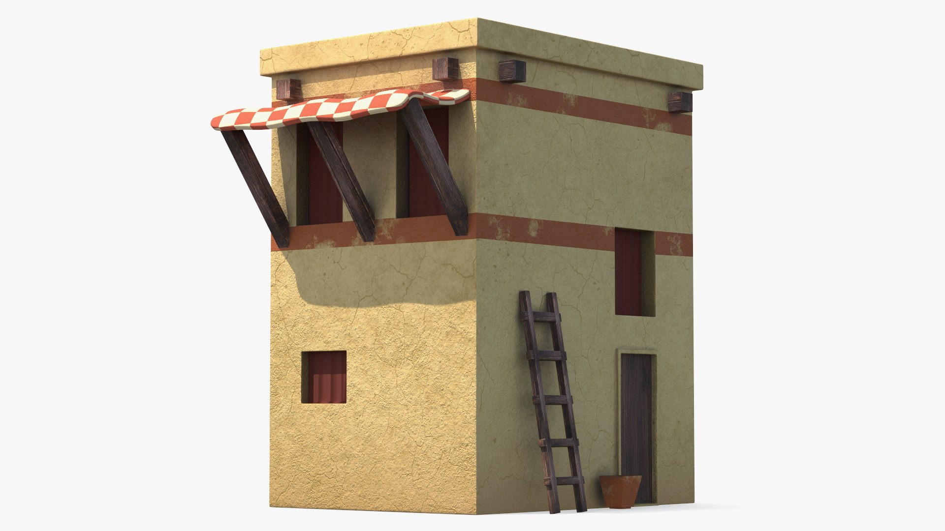Arabian House 3D model preview