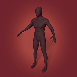 Rigged Character with FK and IK Rig 3D model