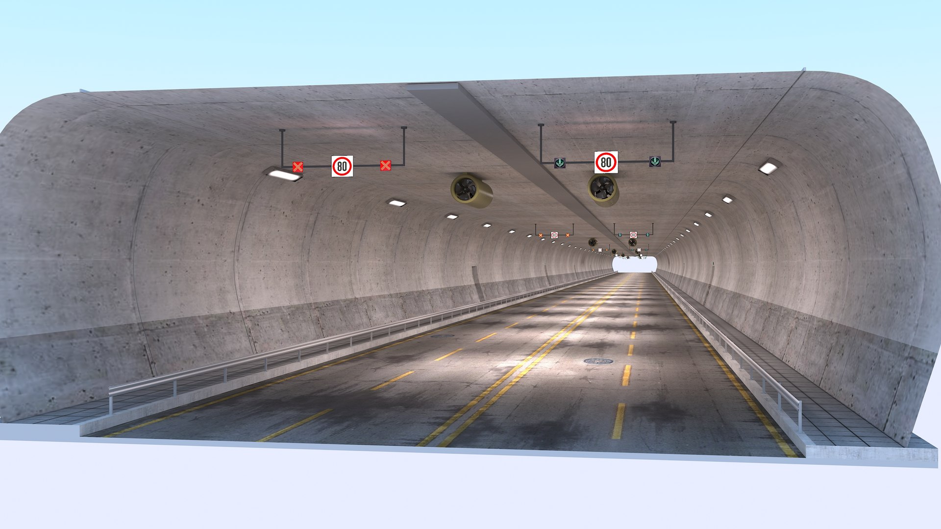 Road Tunnel 3D - TurboSquid 1622233