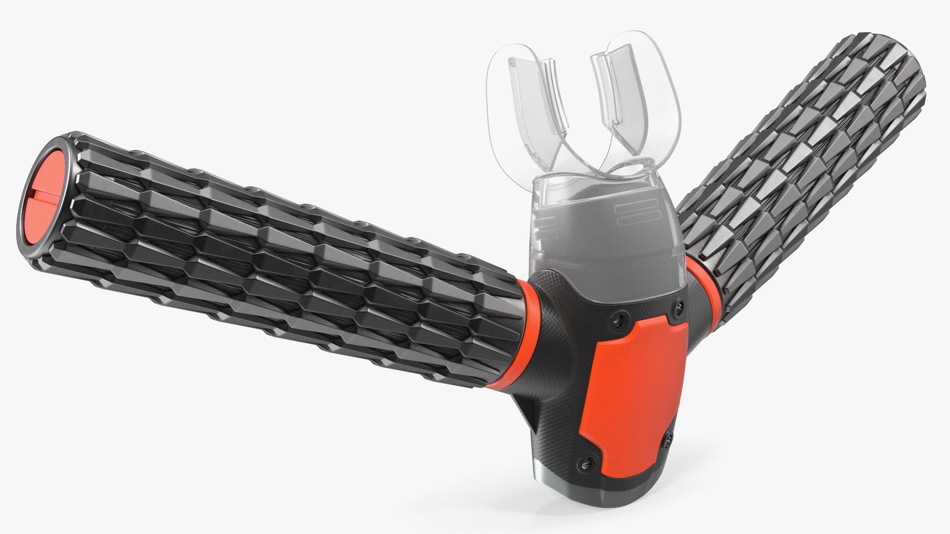 Oxygen Mask for Underwater Breathing Red 3D model preview