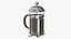 French Press Kaffeekanne 2 mit Kaffee