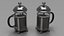 French Press Kaffeekanne 2 mit Kaffee