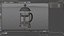 French Press Kaffeekanne 2 mit Kaffee