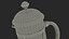French Press Kaffeekanne 2 mit Kaffee
